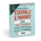 Things I Want You To Know When Everything Feels Terrible - Fill In The Love Journal