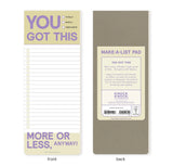 You Got This Make-a-List Pad