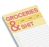 Groceries and Shit Make-a-List Pad