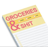 Groceries and Shit Make-a-List Pad