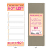 Hot List Make-a-List Pad