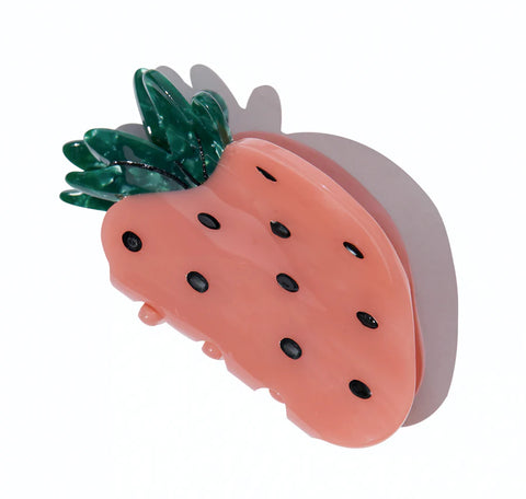 Strawberry hair claw clip