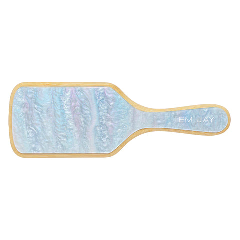 BAMBOO PADDLE BRUSH IN BLUE SUGAR