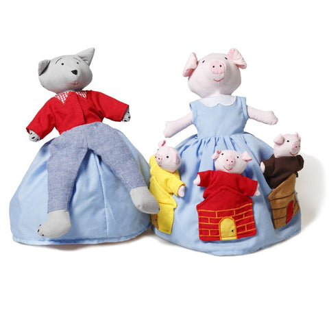 Oskar & Ellen Reversible Doll The Three Pigs